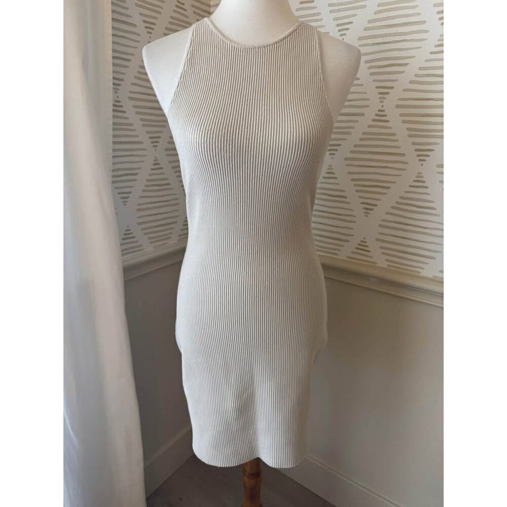 Aritzia Babaton Women’s Large Matte Pearl Winslet Sculpt Knit Dress